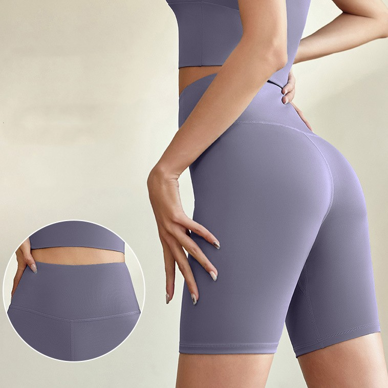 Women's High Waist Hip-up Workout Yoga Shorts for Running Cycling Yoga Gym