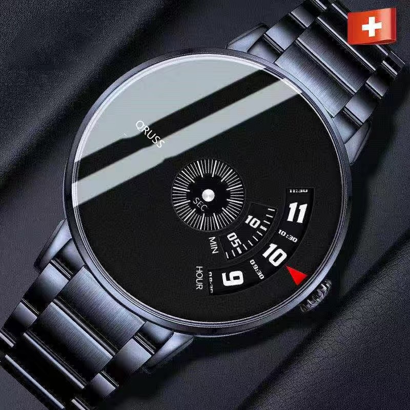 Simple Style Waterproof Watch Men Quartz Analog Stainless Steel Strap Business Fashion Men's Watches